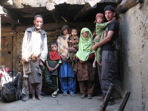 Hussain a jeho rodina